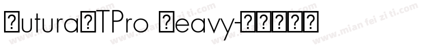 FuturaLTPro Heavy字体转换